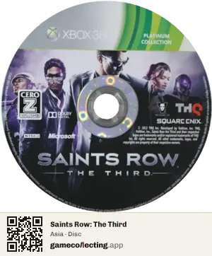 Saints Row: The Third Xbox 360, Asia disc