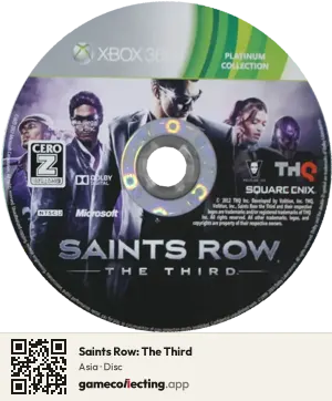 Saints Row: The Third Xbox 360, Asia disc