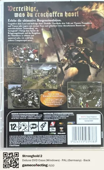 Stronghold 2 Computer, Germany box back