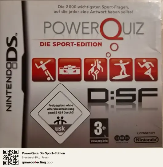 PowerQuiz: Die Sport-Edition Nintendo DS, PAL box front