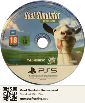 Goat Simulator Remastered PlayStation 5, PAL disc