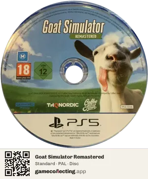 Goat Simulator Remastered PlayStation 5, PAL disc
