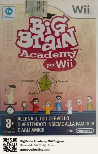Big Brain Academy: Wii Degree Nintendo Wii, Italy box front