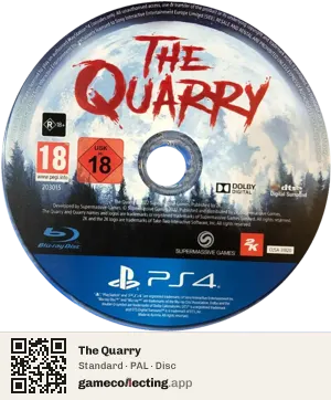 The Quarry PlayStation 4, PAL disc