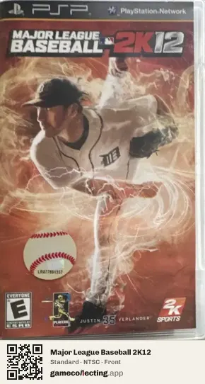 Major League Baseball 2K12 PlayStation Portable, NTSC box front