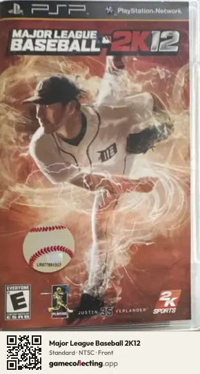 Major League Baseball 2K12 PlayStation Portable, NTSC box front