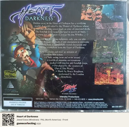 Heart of Darkness Computer, North America box front