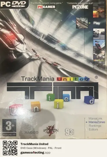 TrackMania United Computer, PAL box front