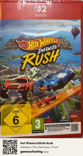 Hot Wheels Infinite Rush Nintendo Switch 2, Germany box front