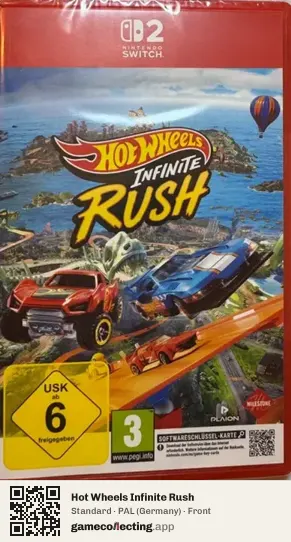 Hot Wheels Infinite Rush Nintendo Switch 2, Germany box front
