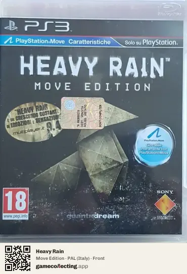 Heavy Rain PlayStation 3, Italy box front
