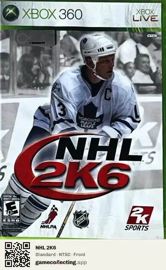 NHL 2K6 Xbox 360, NTSC box front