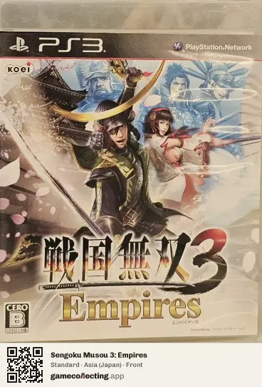 Sengoku Musou 3: Empires PlayStation 3, Japan box front