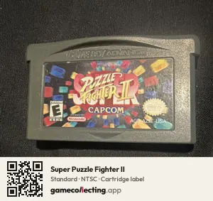 Super Puzzle Fighter II Game Boy Advance, NTSC cartridge label