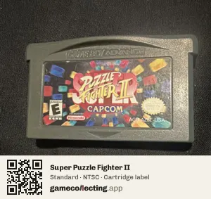 Super Puzzle Fighter II Game Boy Advance, NTSC cartridge label