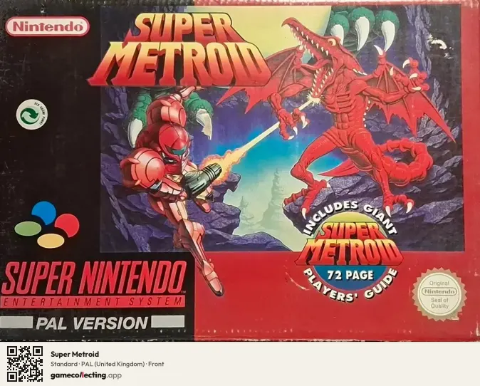Super Metroid Super Nintendo Entertainment System, United Kingdom box front