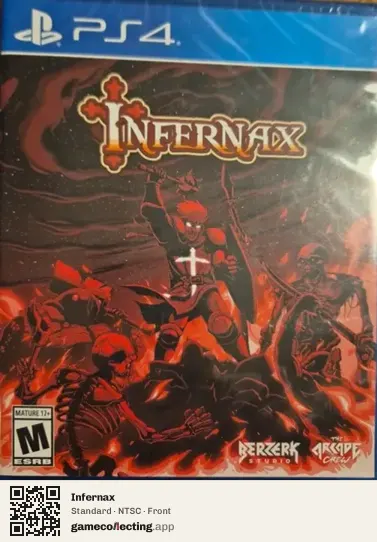 Infernax PlayStation 4, NTSC box front
