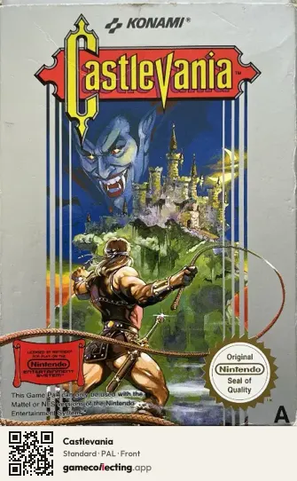 Castlevania Nintendo Entertainment System, PAL box front
