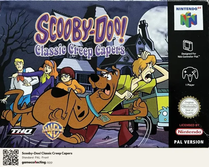 Scooby-Doo! Classic Creep Capers Nintendo 64, PAL box front