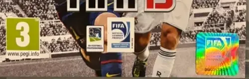 FIFA 13, the PEGI square on its front