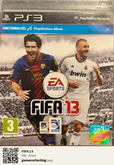 FIFA 13 PlayStation 3, PAL box front
