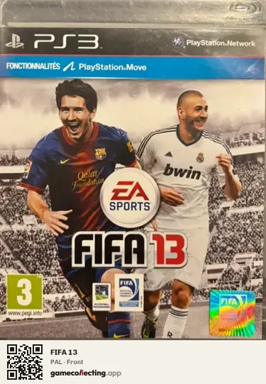 FIFA 13 PlayStation 3, PAL box front