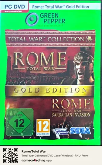 Rome: Total War Computer, PAL box front