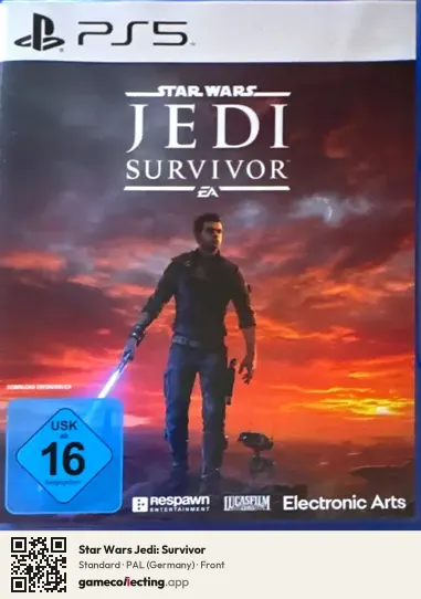 Star Wars Jedi: Survivor PlayStation 5, Germany box front