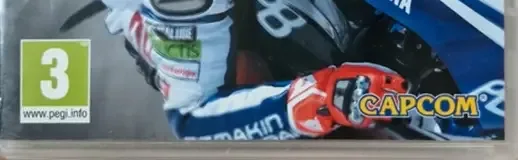 MotoGP 10/11, the PEGI square on its front