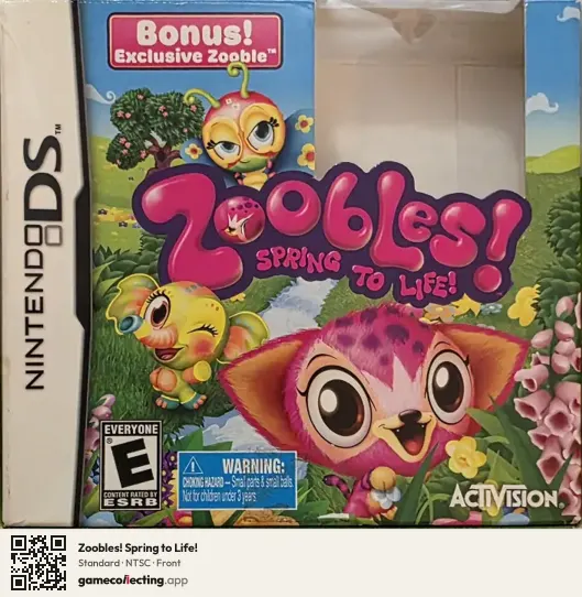 Zoobles! Spring to Life! Nintendo DS, NTSC box front