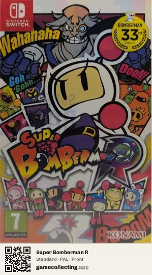 Super Bomberman R Nintendo Switch, PAL box front