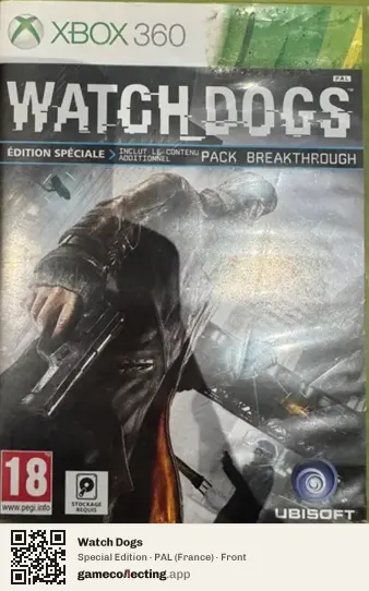 Watch Dogs Xbox 360, France box front