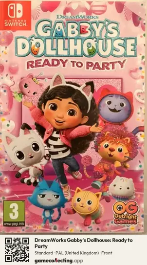DreamWorks Gabby's Dollhouse: Ready to Party Nintendo Switch, United Kingdom box front