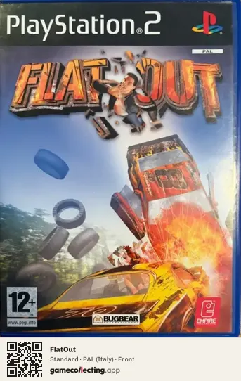 FlatOut PlayStation 2, Italy box front