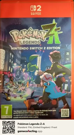 Pokémon Legends: Z-A Nintendo Switch 2, United Kingdom box front