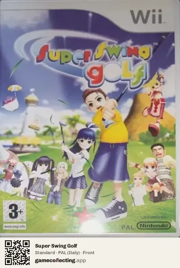 Super Swing Golf Nintendo Wii, Italy box front