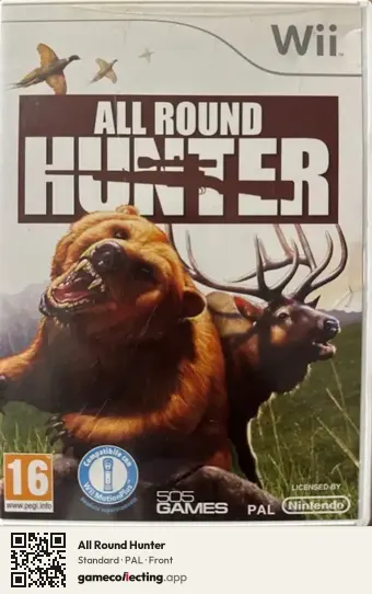 All Round Hunter Nintendo Wii, PAL box front