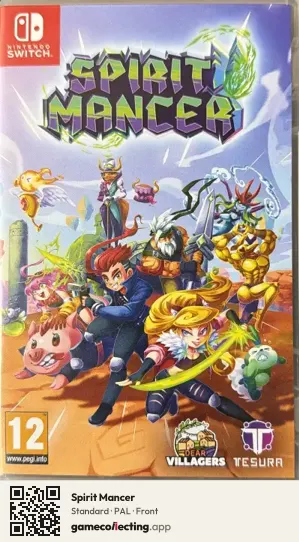 Spirit Mancer Nintendo Switch, PAL box front