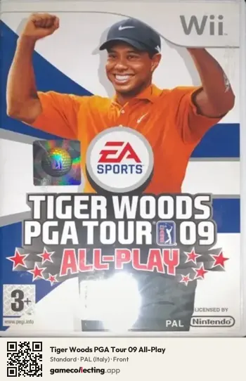 Tiger Woods PGA Tour 09 All-Play Nintendo Wii, Italy box front