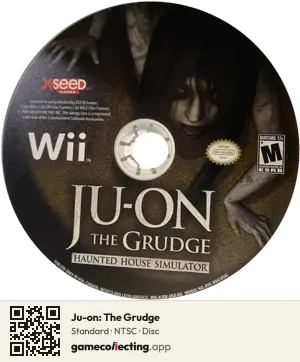 Ju-on: The Grudge Nintendo Wii, NTSC disc