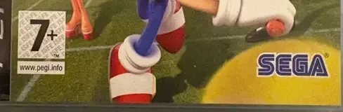 Sega Superstars Tennis, the PEGI square on its front