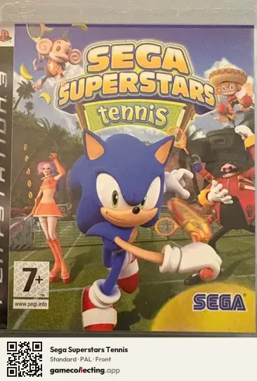 Sega Superstars Tennis PlayStation 3, PAL box front
