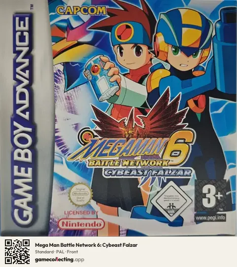 Mega Man Battle Network 6: Cybeast Falzar Game Boy Advance, PAL box front