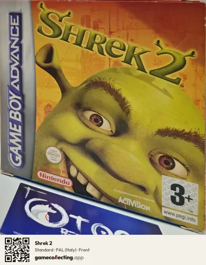 Shrek 2 Game Boy Advance, Italy box front