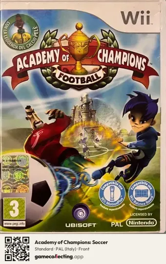 Academy of Champions: Soccer Nintendo Wii, Italy box front