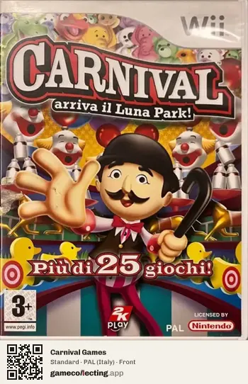 Carnival Games Nintendo Wii, Italy box front
