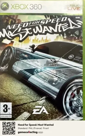 Need for Speed: Most Wanted Xbox 360, France box front