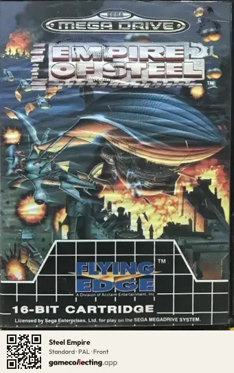 Steel Empire Sega Mega Drive / Genesis, PAL box front