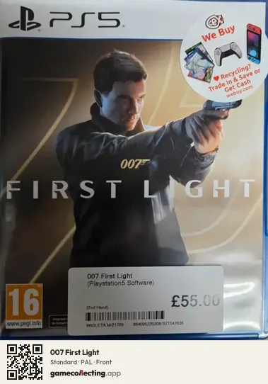 007 First Light PlayStation 5, PAL box front