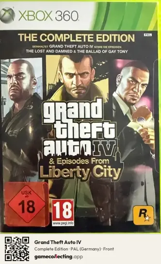 Grand Theft Auto IV Xbox 360, Germany box front